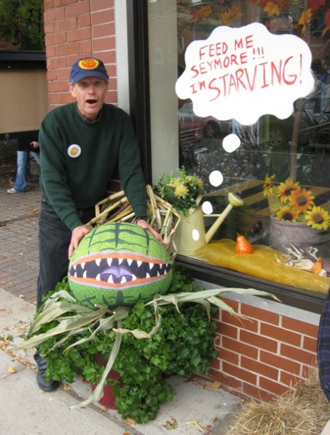 Ron would make a tasty treat for Audrey II from Little Shop of Horrors. "Mmm... finger food!"
